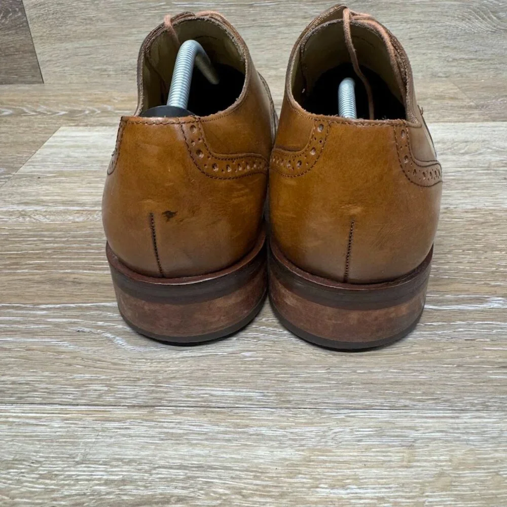 Cole Haan Modern Essentials Brown Leather Wingtip Shoes Men's Size 13